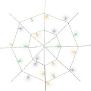 Multicolor Web Lights, 20CT, LED, 2ft, Battery Operated, Halloween Indoor, by Way To Celebrate