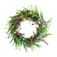thumbnail image 4 of Coronas de flores artificiales para puerta de entrada, decoración colgante, corona floral, corona para puerta 40cm, 4 of 9