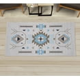 thumbnail image 1 of Southwestern Decorative Rug, Ethnic Illustration of a Zigzags Design Triangular Iconic Art Motifs, Quality Carpet for Bedroom Dorm and Living Room, 6 Sizes, Dark Tan, by Ambesonne, 1 of 1