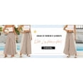 thumbnail image 3 of PUWEI Women's Casual Striped Wide Leg Pants Loose Fit Elastic Waist Lounge Pants Palazzo Trousers, 3 of 7