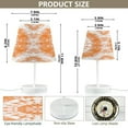 thumbnail image 2 of Table Lamp Small 5.9x10.8 Inches Table Lamps Night Light Tools & Home Improvement Bedroom Lamp Guest Room Lamp Study Lamp Office Lamp Beautiful Light Orange Tie Dye, 2 of 7