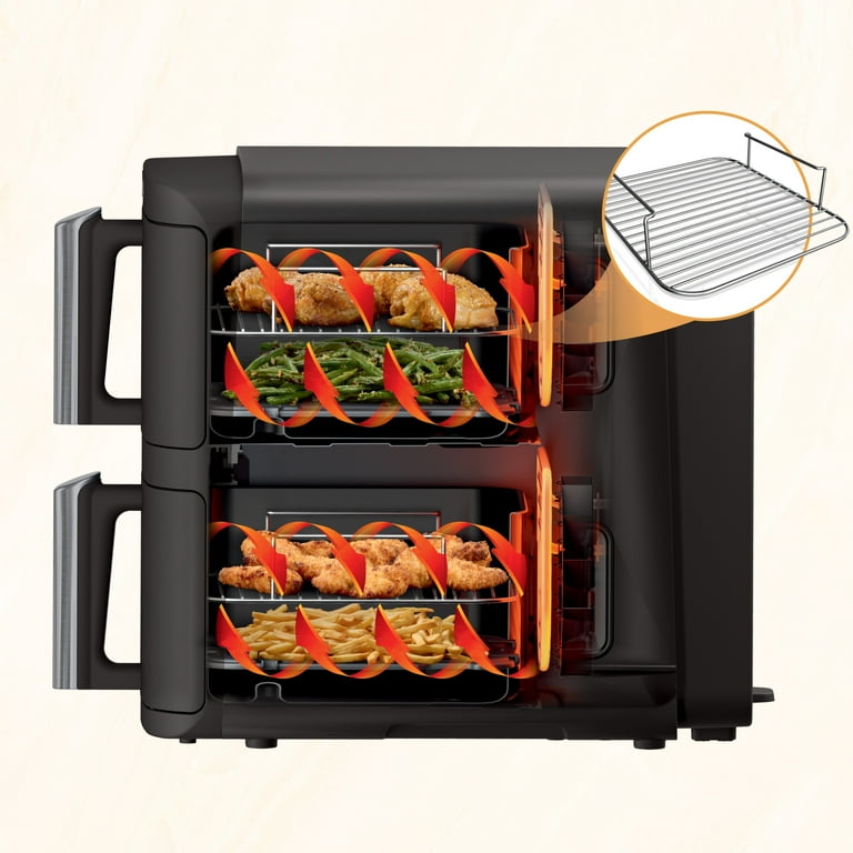 Ninja, DoubleStack 2-Basket Air Fryer, 8 QT, Family Size - Walmart.com