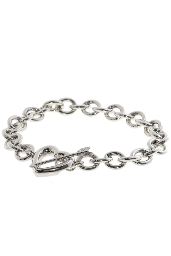 Pre-Owned Tiffany & Co. Heart Arrow Bracelet, Silver, Women's.