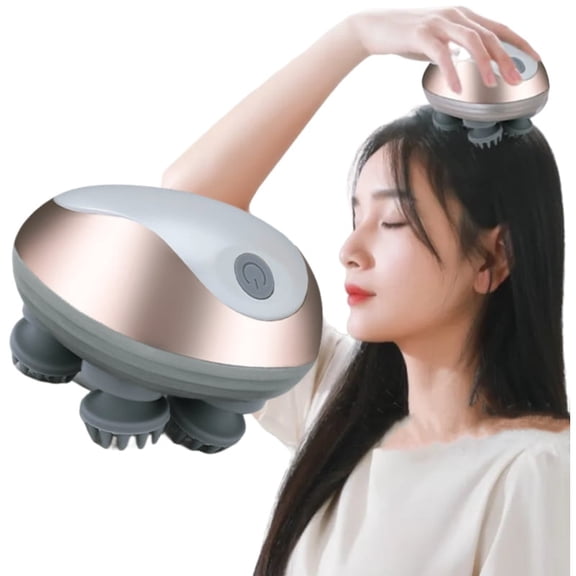 Electric Scalp Head Massager Waterproof Headache Massage for Hair Growth