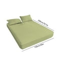 thumbnail image 4 of Xuniizn Queen Sheet Set, Bed Sheets Queen Size - Extra Soft Sheets with Deep Pockets, Wrinkle & Shrink Resistant Queen Bed Sheets, Breathable Bedding Sheet & Pillowcase Sets, Polyester, Green, 4 of 7