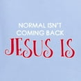 thumbnail image 2 of Normal Isn't Coming Back Jesus Is Inspirational/Christian Womens Graphic T-Shirt, Light Blue, XX-Large, 2 of 5