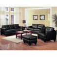thumbnail image 2 of Coaster Samuel Tufted Leather Club Chair in Black, 2 of 3