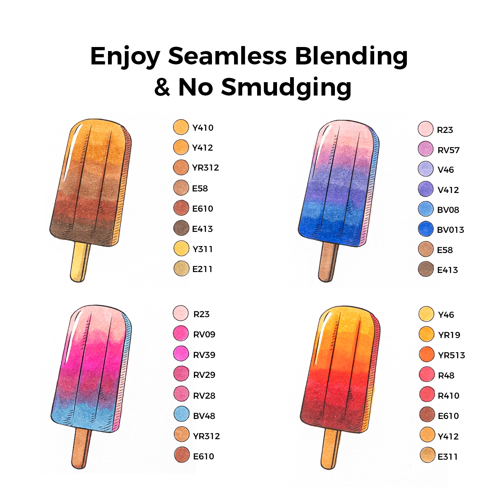 Ohuhu Honolulu 48-Color Marker Set with Blender photo 5