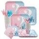 thumbnail image 4 of Decoración de fiesta de revelación de género para niño o niña, vajilla desechable, globos de confeti de látex para Baby Shower, suministros de utilería para fotos, 8, 4 of 4