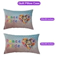 thumbnail image 5 of Peace Love Pride Shetland Sheepdog with Rainbow Sunglasses LGBT LGBTQ+ Quilt Pillowcase Sheltie Dog Lover Gifts Throw Pillow Cover Bed Home Decor - 01004, 5 of 5