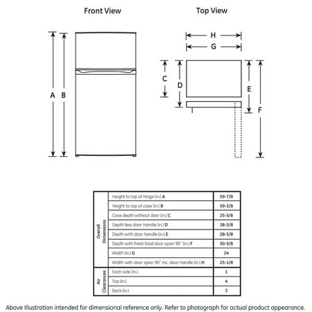GE - 11.6 Cu. Ft. Top-Freezer Refrigerator - Stainless steel