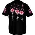 thumbnail image 3 of Lotusprinthandmade Personalized Breast Cancer Warrior Unisex Baseball Jersey XS-5XL Multicolor, 3 of 5