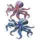 thumbnail image 4 of 2 piezas de decoración con forma de pulpo para exteriores e interiores. Arte de pared artesanal. Decoración de pared con forma de pulpo., 4 of 7