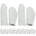 thumbnail image 1 of Miangastore 20Pcs Leather Thimble Finger Protectors Practical Finger Cots (Random Color), 1 of 9