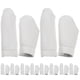 thumbnail image 1 of 20 protectores de dedos de cuero con forma de dedal, prácticos dedales (color aleatorio), 1 of 8