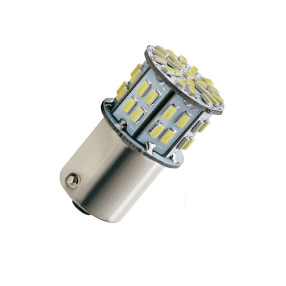 12V BA15S Led Bulbs,1156 1141 6000K White,DC Bayonet Single Contact Base for Landscape RV Camper Interior Marine Boat Trailer Lights, 10 Pack