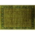thumbnail image 1 of Ahgly Company Indoor Rectangle Oriental Green Industrial Area Rugs, 2' x 3', 1 of 4
