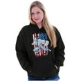 thumbnail image 3 of Street Fighter America Flag USA Guile Hoodie Sweatshirt Women Men Brisco Brands S, 3 of 6