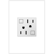 Adorne 15A White Tamper-Resistant Electrical Outlet