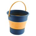 thumbnail image 1 of Cubo plegable para fregona, compacto, de almacenamiento, pequeño, duradero, con asa, práctico. Azul amarillo, 1 of 9