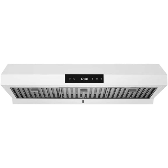 HAUSLANE UCPS18WHT36 36 inch Matte White Under Cabinet Range Hood
