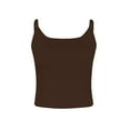 thumbnail image 4 of EHTMSAK Fitted Crop Tank Tops for Women Spaghetti Straps Square Neck Ribbed Teen Girl Junior Racerback Sleeveless Y2k Camisole, 4 of 4