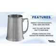 thumbnail image 2 of Stainless Steel Beer Stein Mug 13.5 oz. Set of 10, Bulk Pack - Great for Restaurant, Brewery, Pub - Silver, 2 of 5