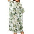 thumbnail image 2 of DISNIMO Monstera Plumeria Print Womens Casual Swimsuit Coverups Palm Tree Printed Casual Loose Kimono Cover Up Cardigans Long Summer Beach Bikini Coverup, 2 of 6