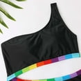 thumbnail image 5 of Fengyings Girls Swimsuit Bikini Set Bathing Suit Color-block Cutout Bikini Top Two Piece Girls' Swimwear, 5 of 9
