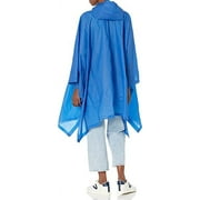 Totes Unisex Rain Poncho, Lightweight, Reusable, And Packable, Blue