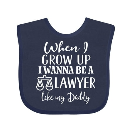 

Inktastic Future Lawyer Like Daddy Gift Baby Boy or Baby Girl Bib