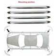 thumbnail image 2 of 4X Silver Chrome Bumper Corner Guard Protector Car Auto Truck Decoration Strip, 2 of 7