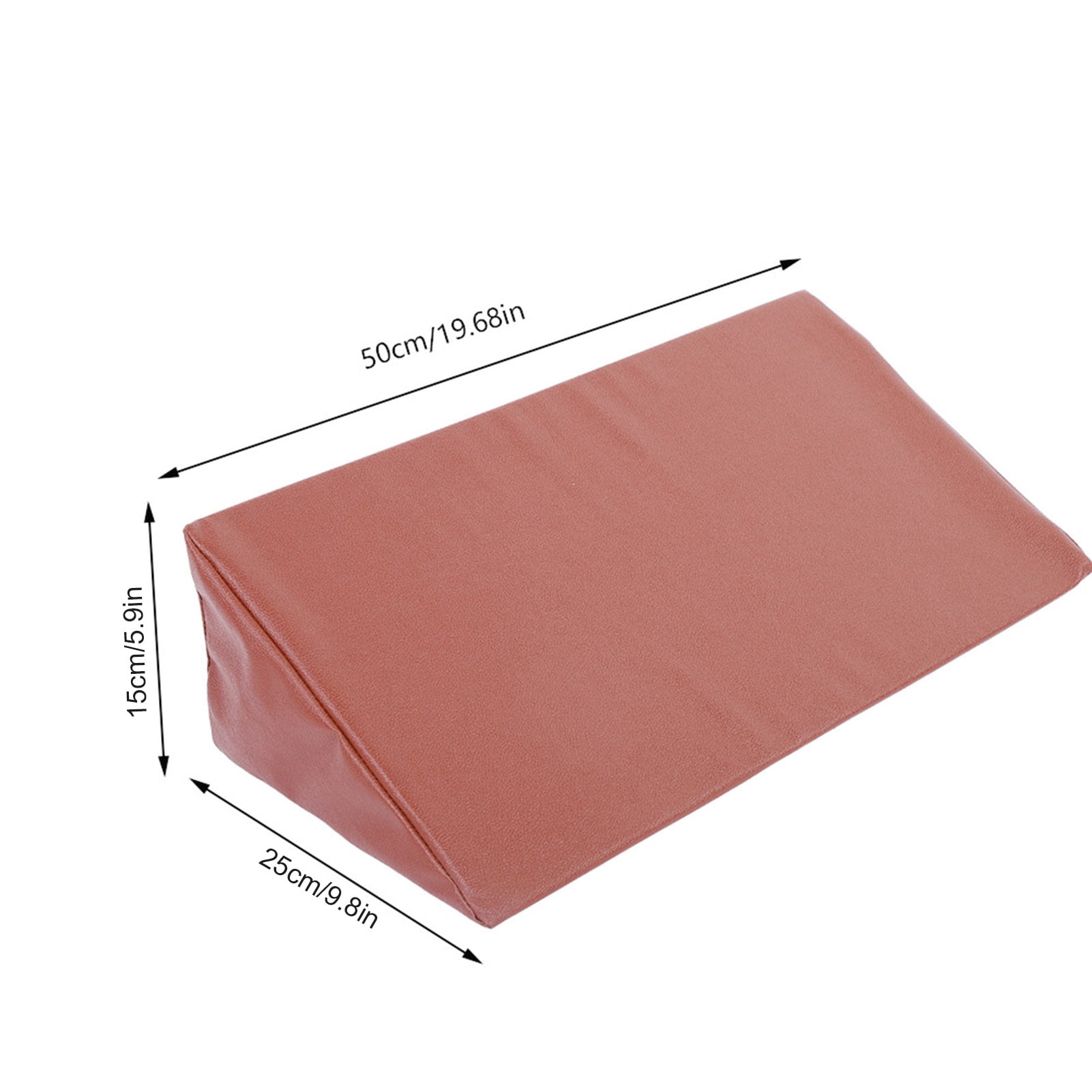 LHCER Soft Foam Cushion, Bed Wedge Pillow Leg Back Lumbar Support Cushions Waterproof PU Leather Cover, Support Cushion
