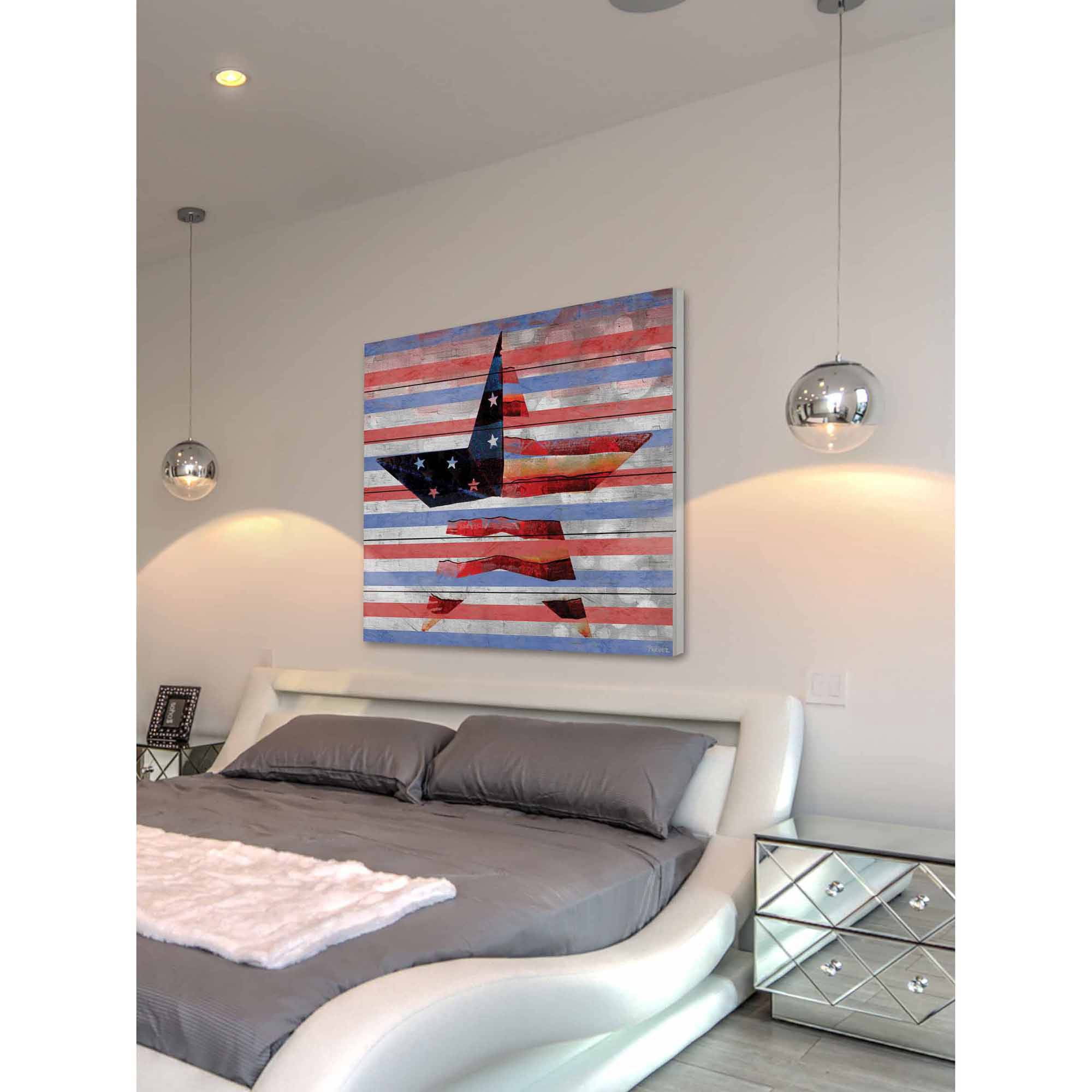 Parvez Taj "One Star" Print on White Wood