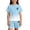 Z01-Light Blue, variant on shqvo Cute 2T Boy Outfits,Girls Summer Gradient Print Lightweight Playful Outfit Set With Bright Patterns for Kids And Toddlers