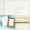 thumbnail image 3 of AURARMLET 20pcs Photo Hanging Clips Transparent Acrylic Keyhole Mounting for Minimalist Living Room, 3 of 8