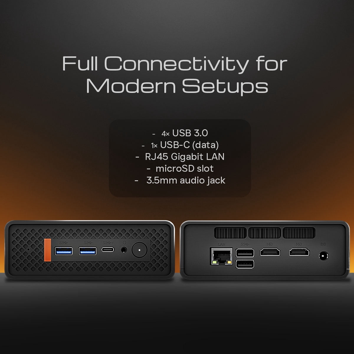 QII Mini PC Desktop – Core i5‑1235U, 16GB DDR4, 512GB NVMe SSD, Wi‑Fi 6, Windows 11 Pro – Compact Business PC QII‑12A15