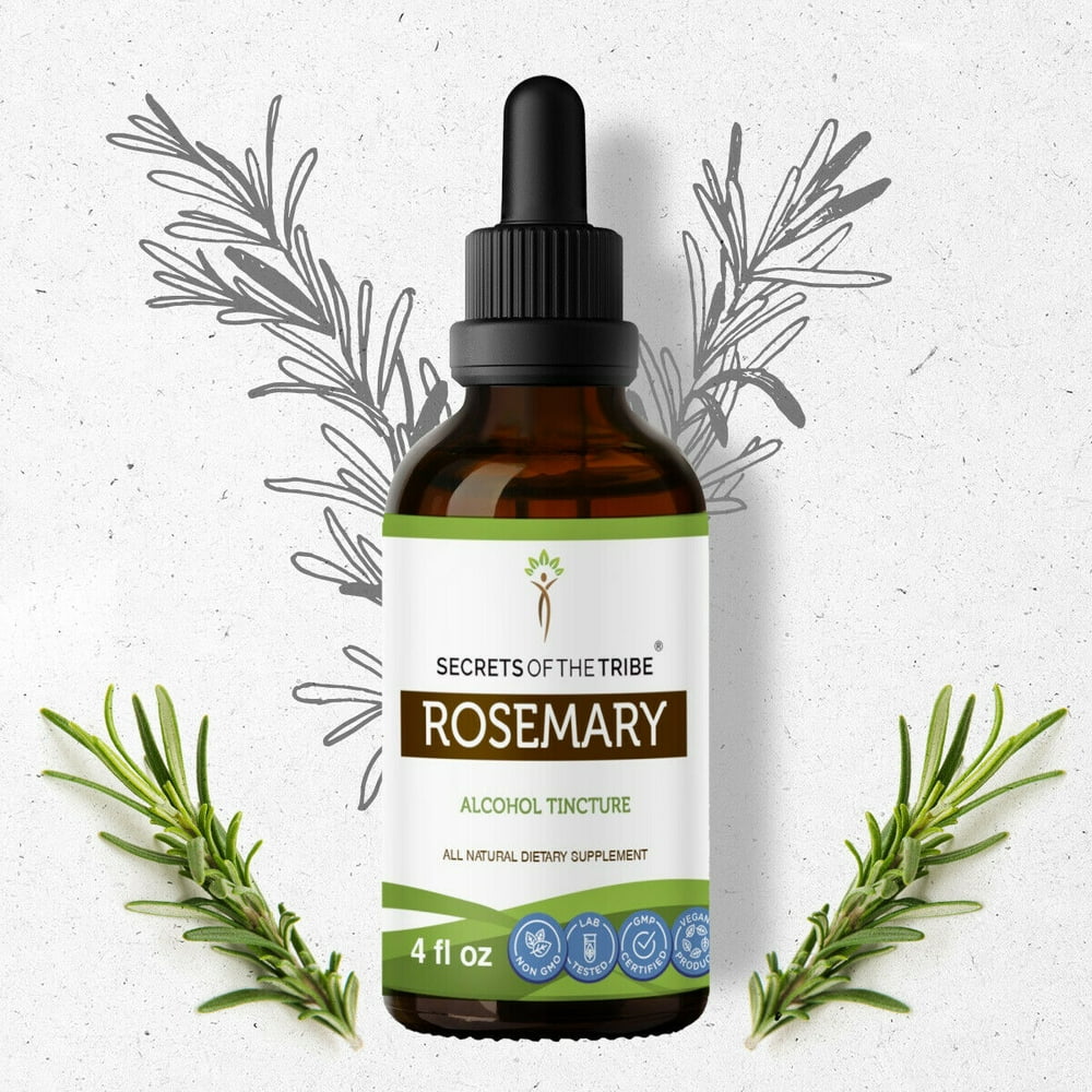 Rosemary Tincture Alcohol Extract, Organic Rosemary (Rosmarinus