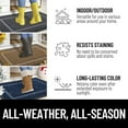 thumbnail image 4 of Smiry Door Mats For Inside, Low Profile Dirt Trapper Front Door Rugs, Fade Resistant Doormats For Outdoor Entrance, 36"x24", Grey, 4 of 8