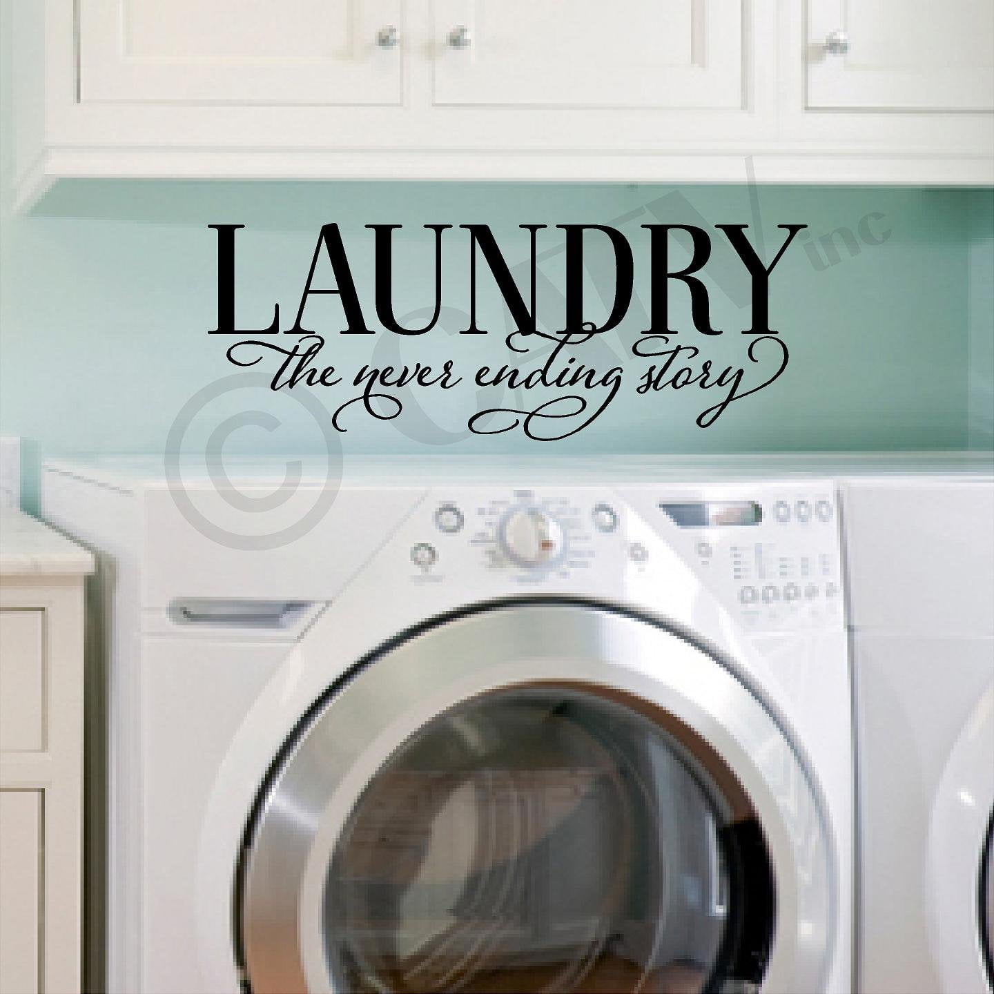 Wall stickers custom colour laundry room quote Removable Art Vinyl Decor Home 