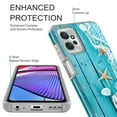 thumbnail image 4 of Rosebono Compatible With Motorola Moto G 5G 2023 Case Slim Hybrid Shockproof Hard Cover Graphic Fashion Colorful Skin Cover Armor Case for Motorola Moto G 5G 2023 (Starfish), 4 of 5