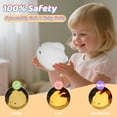 thumbnail image 5 of Bunny Night Light for Kids, 3-Level Dimmable Silicone Lamp with 15-Min Timer, Soft Yellow Light for Nursery, Baby Sleep Aid, Feeding, Rechargeable, 5 of 10