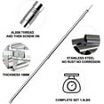 thumbnail image 3 of SAN LIKE Tent Poles Tarp Poles Adjustable 78 in Camping Tent Poles for Tarp Portable Telescoping Tent Poles for Awnings Canopy Rain Fly Shelter Set of 2, 3 of 6