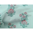 thumbnail image 4 of oneOone Organic Cotton Voile Fabric Leaves & Floral Block Printed Fabric 1 Yard 42 Inch Wide, 4 of 4