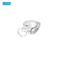 thumbnail image 3 of 2pcs Heart Charm, 8mm Mini Silver Heart Pendant Charm Bulk Silver DIY for Jewelry Making, Silver, 3 of 5