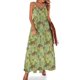thumbnail image 1 of Nuevo patrón de verduras verdes. Vestido sin mangas vestido mujer verano Vestido de noche mujer, 1 of 7