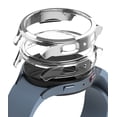 thumbnail image 1 of Ringke Slim Case [2 Pack] Compatible with Samsung Galaxy Watch 5 44mm, Watch5 Bezel [Frame Only] Premium PC Hard Thin Cover - Clear & Chrome, 1 of 11