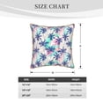 thumbnail image 4 of KLL Palm Leaves Decorative Throw Pillow Covers Velvet Soft for Couch Sofa Bedroom Living Room Outdoor - 20"x20", 4 of 8