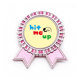 thumbnail image 1 of Me pegaste en la cara. Insignia broche Medalla rosa premiada, 1 of 3