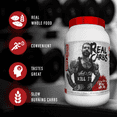 thumbnail image 6 of 5% Nutrition Rich Piana Real Carbs with Real Food Complex Carbohydrates, Long-Lasting Low Glycemic Energy for Pre-Workout/Post-Workout Recovery Meal, 3.58 lb, 50 Servings (Strawberry Shortcake), 6 of 10